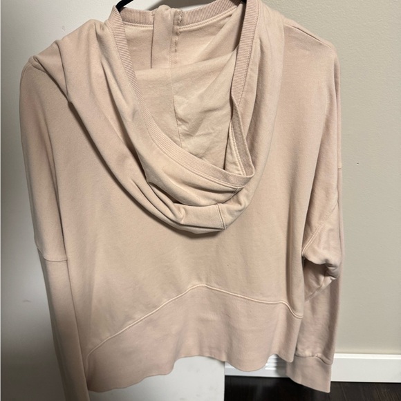 Women's Light Pink Cropped Hoodie - Picture 2 of 2